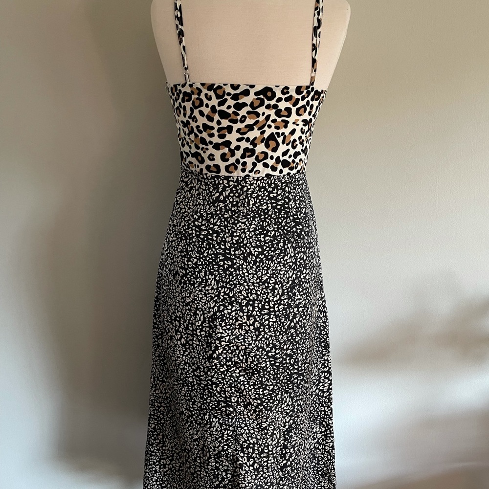 Lulu’s Being Bold Leopard Print Satin Midi Slip Dress - Picture 6 of 12